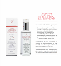 Load image into Gallery viewer, NATURAL SKIN WHITENING & LIGHTENING CREAM CLEANSER EXFOLIATOR